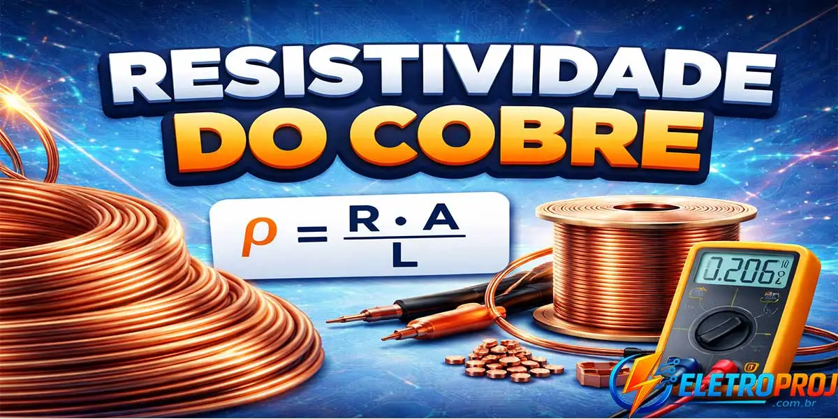 Resistividade do cobre explicação com fórmula e exemplo prático de cálculo da resistência elétrica