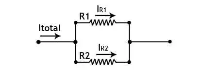 Circuito divisor de corrente