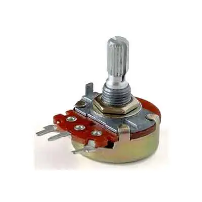 Potenciômetro: é um componente cujo valor de resistência pode ser ajustado manualmente.