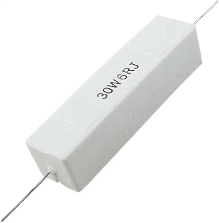 Resistor de Cerâmica: Alta resistência a picos de energia, usados em circuitos de alta potência.