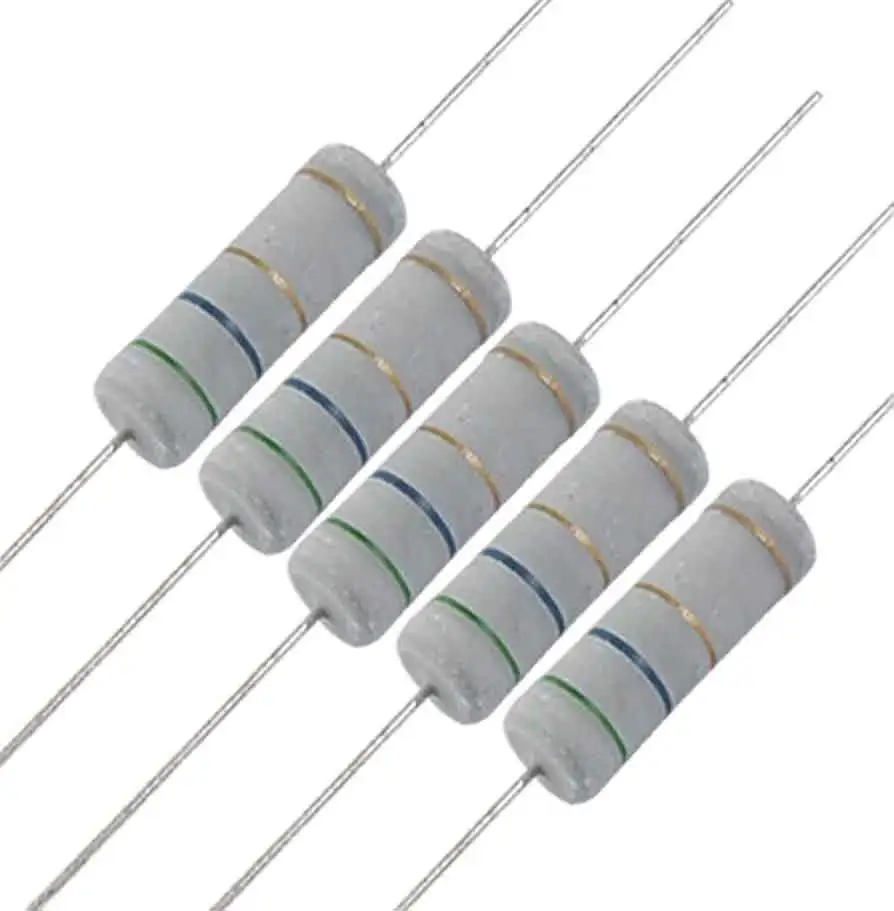 Resistor de Óxido Metálico: Boa estabilidade térmica, usados em ambientes de alta temperatura.