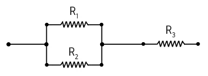 Exemplo de circuito misto de resistor