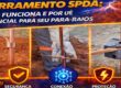 Sistema de aterramento SPDA com haste de cobre, conexões equipotenciais e condutor de descida, ilustrando como o aterramento dissipa a corrente do para-raios com segurança.