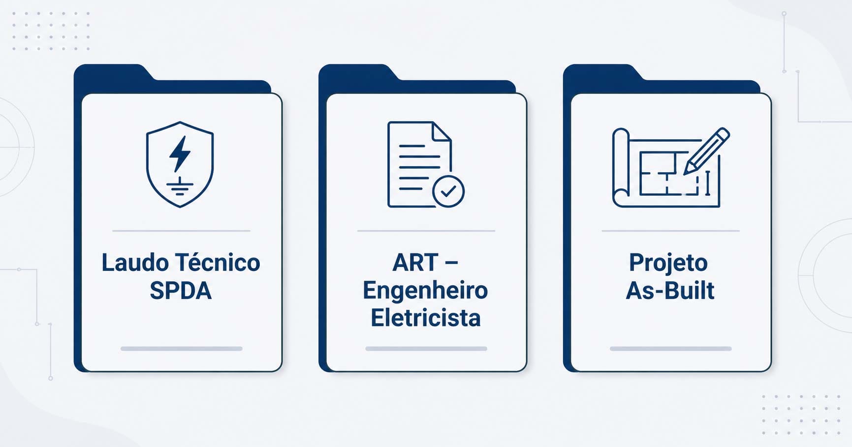 Laudo técnico SPDA, ART de engenheiro eletricista e projeto as built para aprovação do Corpo de Bombeiros em sistemas de proteção contra descargas atmosféricas